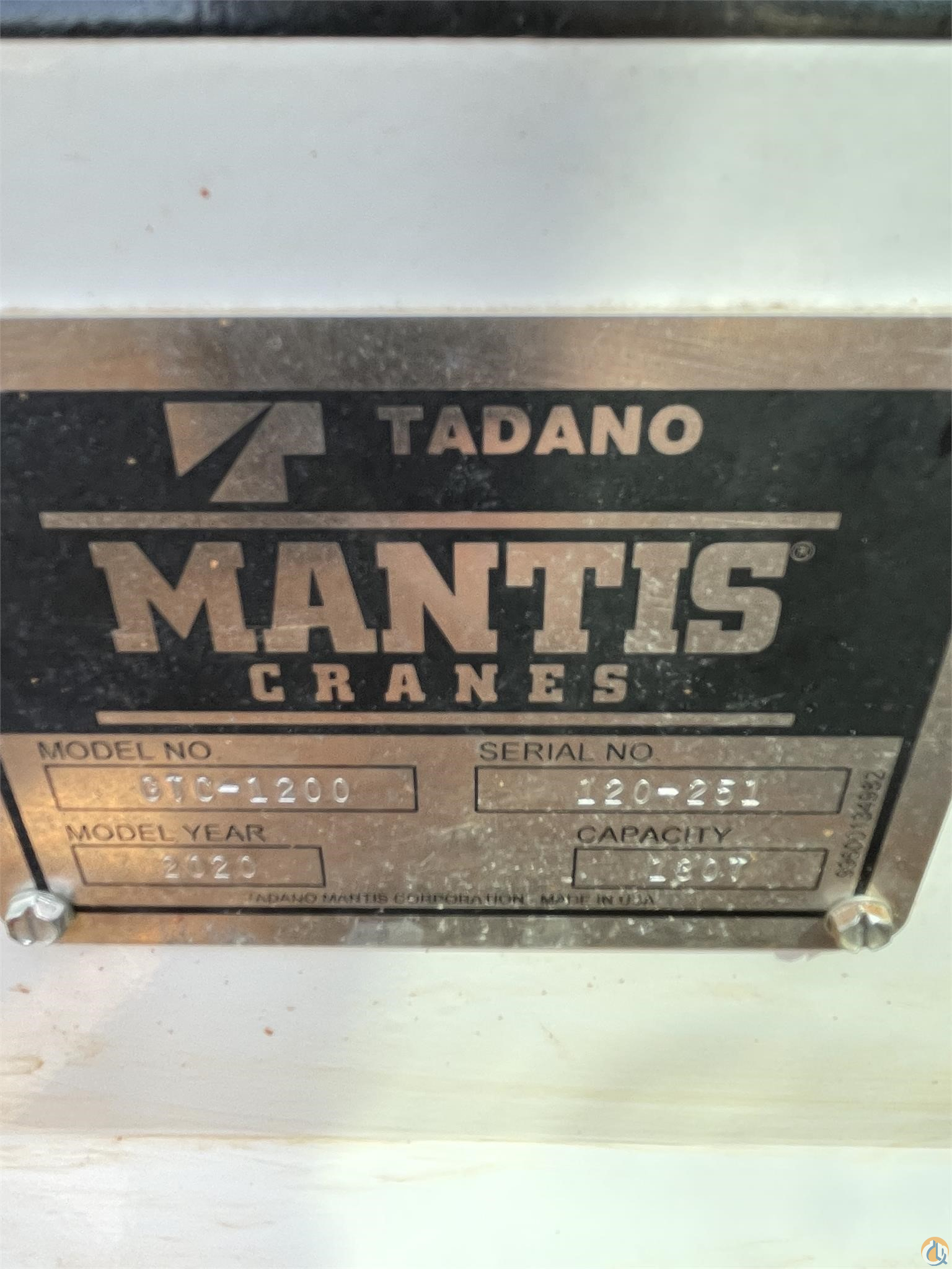 Tadano Mantis GTC 1200