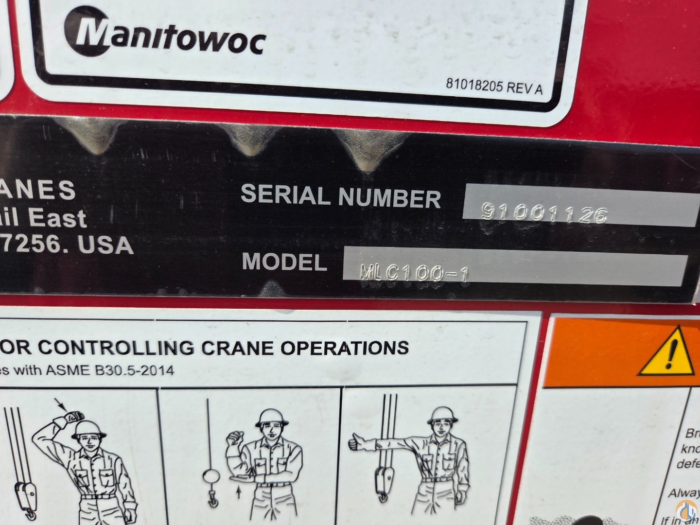 Manitowoc MLC100-1