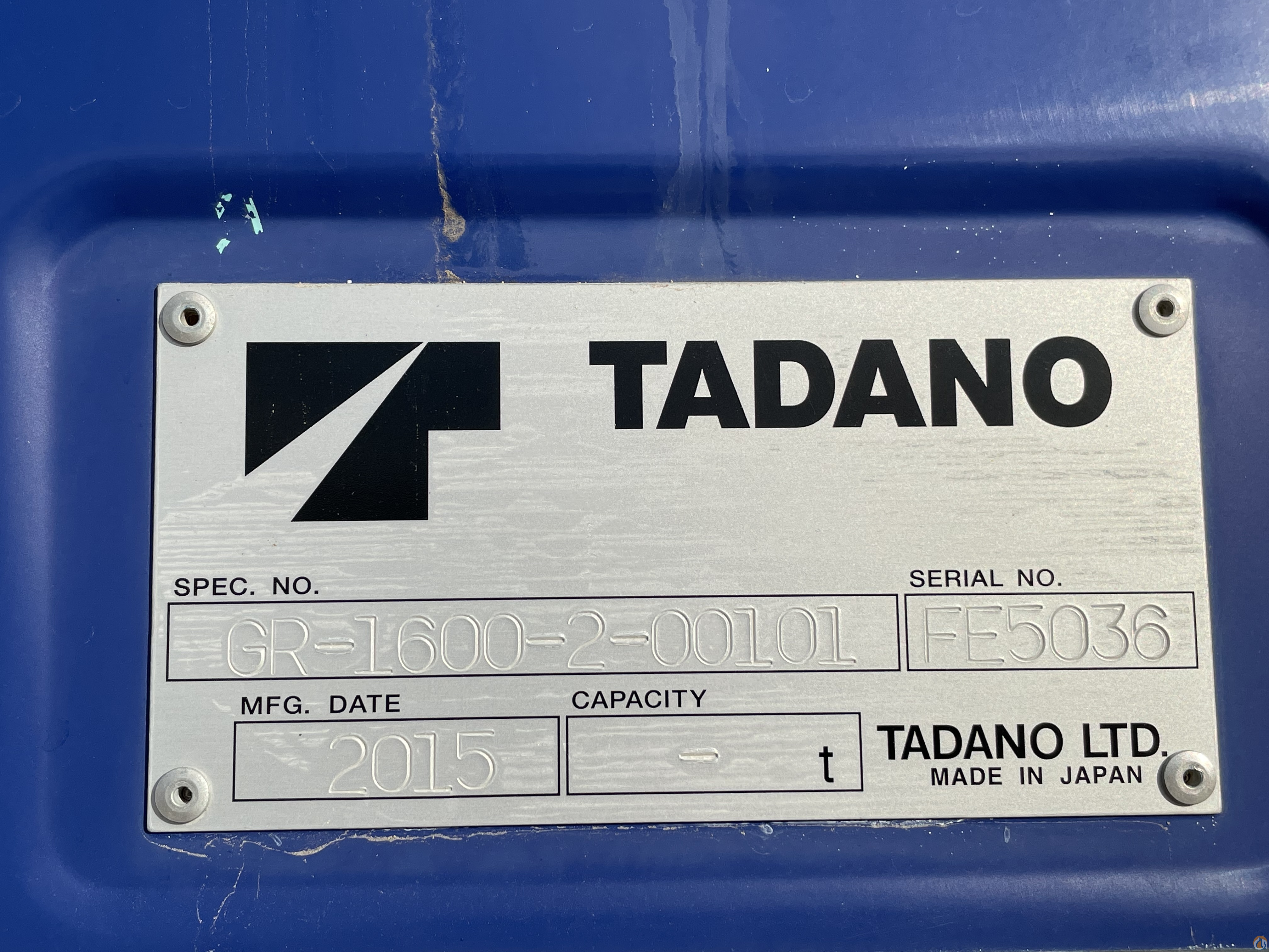 Tadano GR-1600XL-2