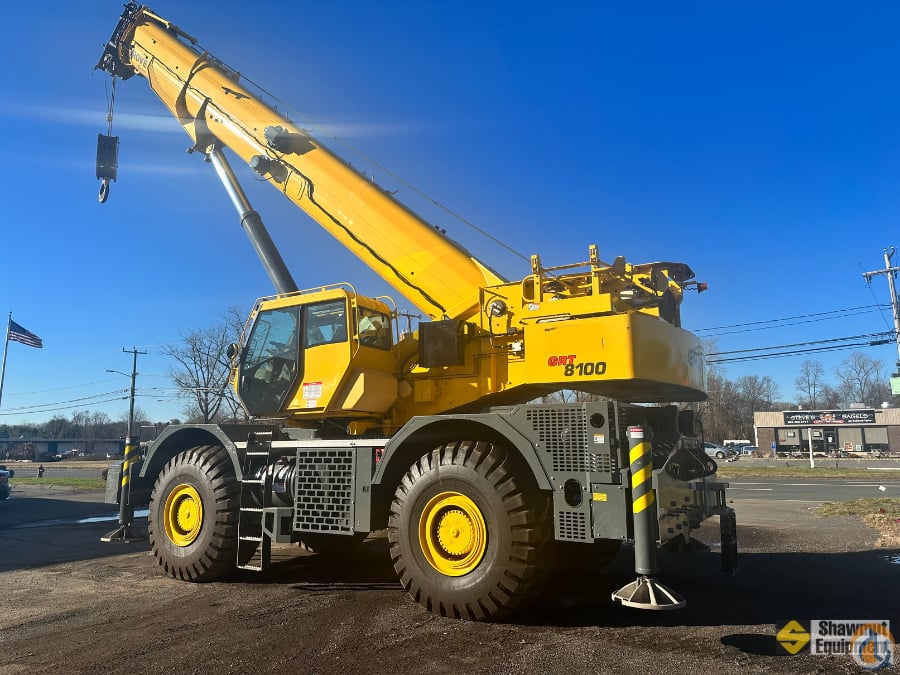 Grove GRT8100 Rough Terrain Cranes Very Good Shawmut Equipment Company ...