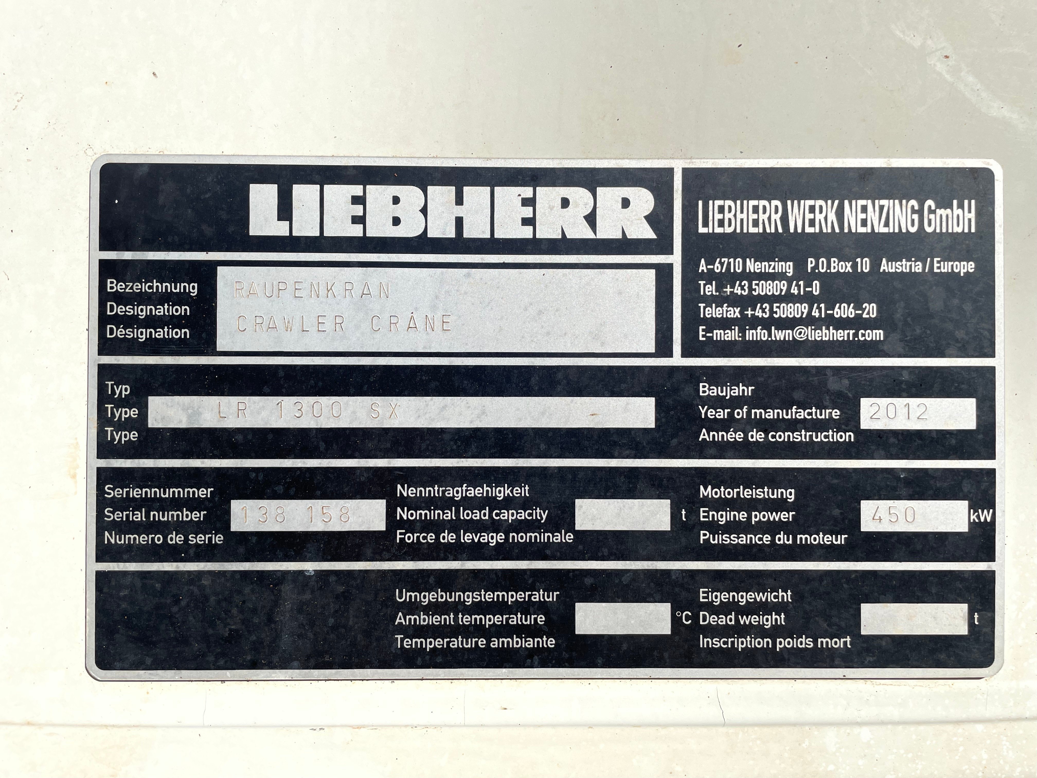 Liebherr LR 1300 SX