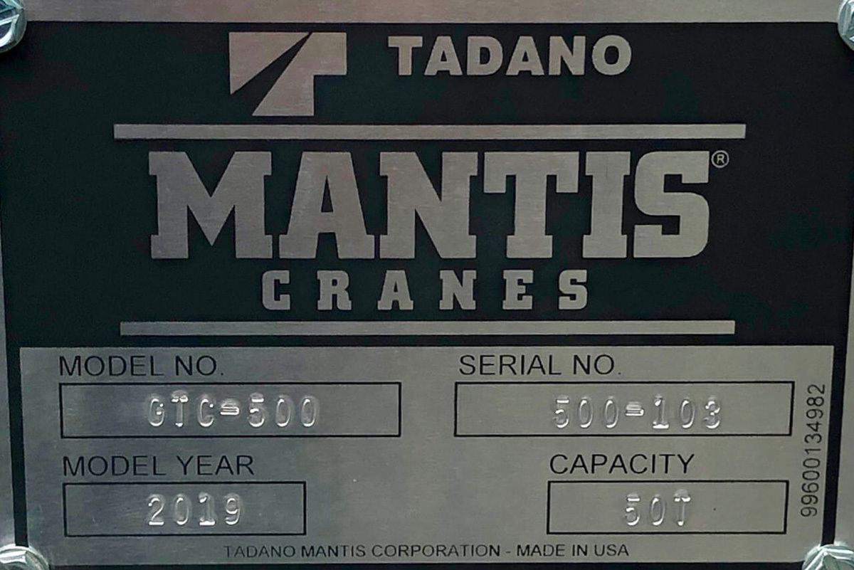 Tadano Mantis GTC-500